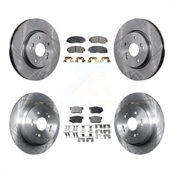 Front Rear Disc Brake Rotors And Ceramic Pads Kit For Acura RDX K8T-101395