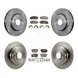Front Rear Disc Brake Rotors And Ceramic Pads Kit For Honda Accord Crosstour K8T-101396