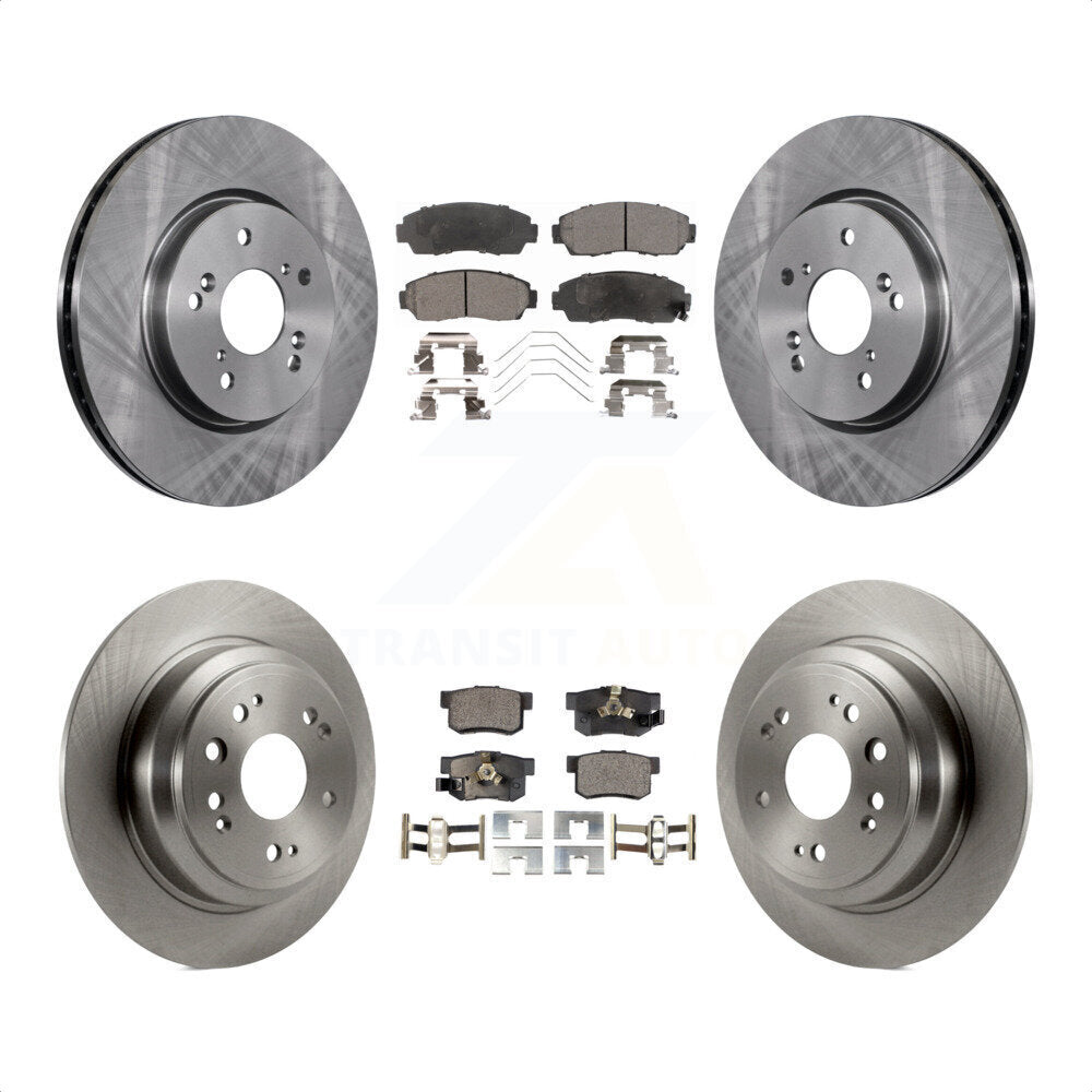 Front Rear Disc Brake Rotors And Ceramic Pads Kit For Honda Crosstour Accord K8T-101398 by Transit Auto