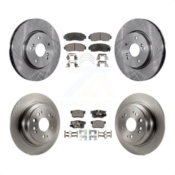 Front Rear Disc Brake Rotors And Ceramic Pads Kit For Honda Crosstour Accord K8T-101398