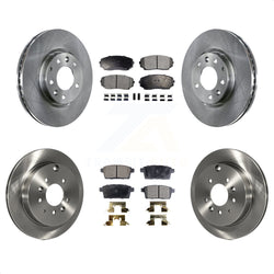 Front Rear Disc Brake Rotors And Ceramic Pads Kit For Ford Edge Mazda CX-7 Lincoln MKX K8T-101403