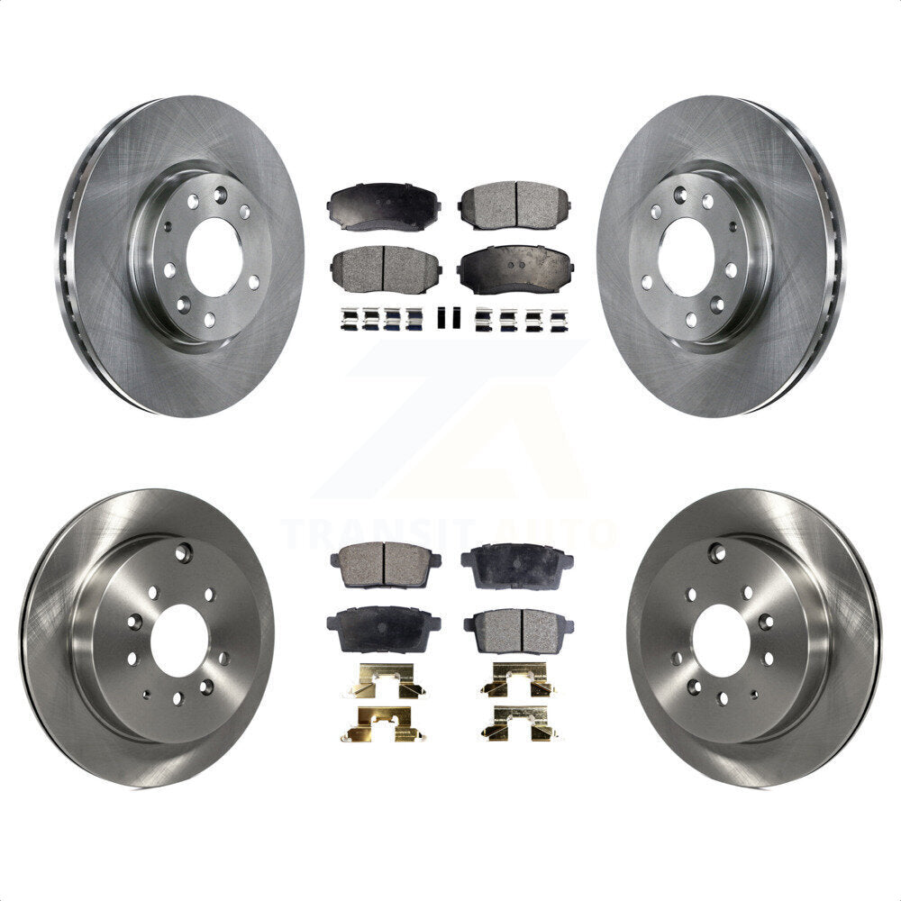 Front Rear Disc Brake Rotors And Ceramic Pads Kit For Ford Edge Mazda CX-7 Lincoln MKX K8T-101403 by Transit Auto