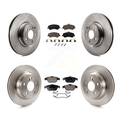 Front Rear Disc Brake Rotors And Ceramic Pads Kit For Mercedes-Benz GLK350 GLK250 K8T-101409