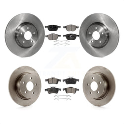 Front Rear Disc Brake Rotors And Ceramic Pads Kit For 2014 Ford Connect 104.8" wheel base K8T-101411