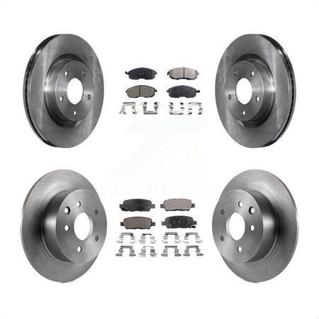 Front Rear Disc Brake Rotors And Ceramic Pads Kit For Nissan Altima K8T-101416 by Transit Auto