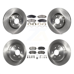 Front Rear Disc Brake Rotors And Ceramic Pads Kit For Honda Pilot Acura MDX ZDX K8T-101419