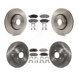 Front Rear Disc Brake Rotors And Ceramic Pads Kit For Infiniti FX35 FX37 QX70 FX45 INFINITI K8T-101420