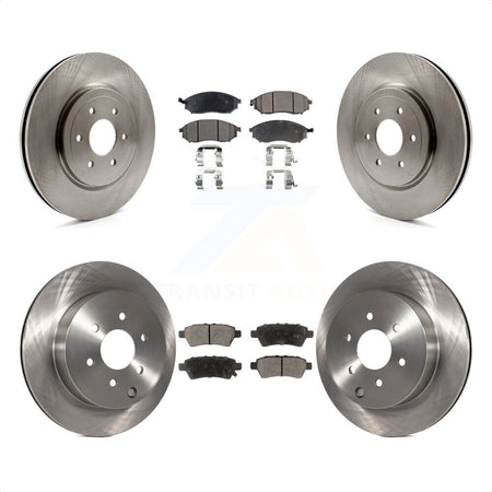 Front Rear Disc Brake Rotors And Ceramic Pads Kit For 2008-2012 Nissan Pathfinder 5.6L K8T-101440 by Transit Auto