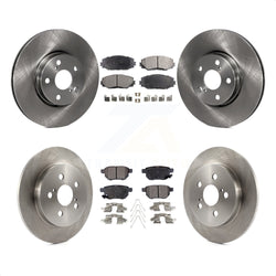 Front Rear Disc Brake Rotors And Ceramic Pads Kit For Toyota Corolla Matrix Pontiac Vibe K8T-101441