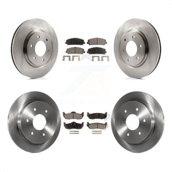 Front Rear Disc Brake Rotors And Ceramic Pads Kit For Nissan Titan Armada Infiniti QX56 INFINITI TITAN K8T-101443
