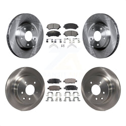Front Rear Disc Brake Rotors And Ceramic Pads Kit For Nissan Rogue Select K8T-101451