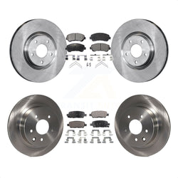 Front Rear Disc Brake Rotors And Ceramic Pads Kit For 2014-2017 Nissan Juke Nismo RS K8T-101454