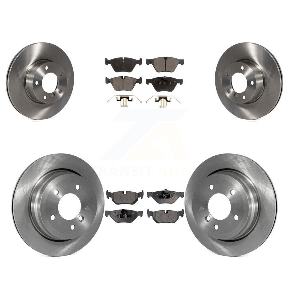 Front Rear Disc Brake Rotors And Ceramic Pads Kit For 2008 BMW 328xi To 08 07 K8T-101462 by Transit Auto