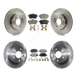 Front Rear Disc Brake Rotors And Ceramic Pads Kit For 2006-2011 Mercedes-Benz B200 K8T-101477