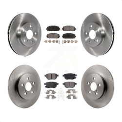 Front Rear Disc Brake Rotors And Ceramic Pads Kit For Lexus CT200h K8T-101506