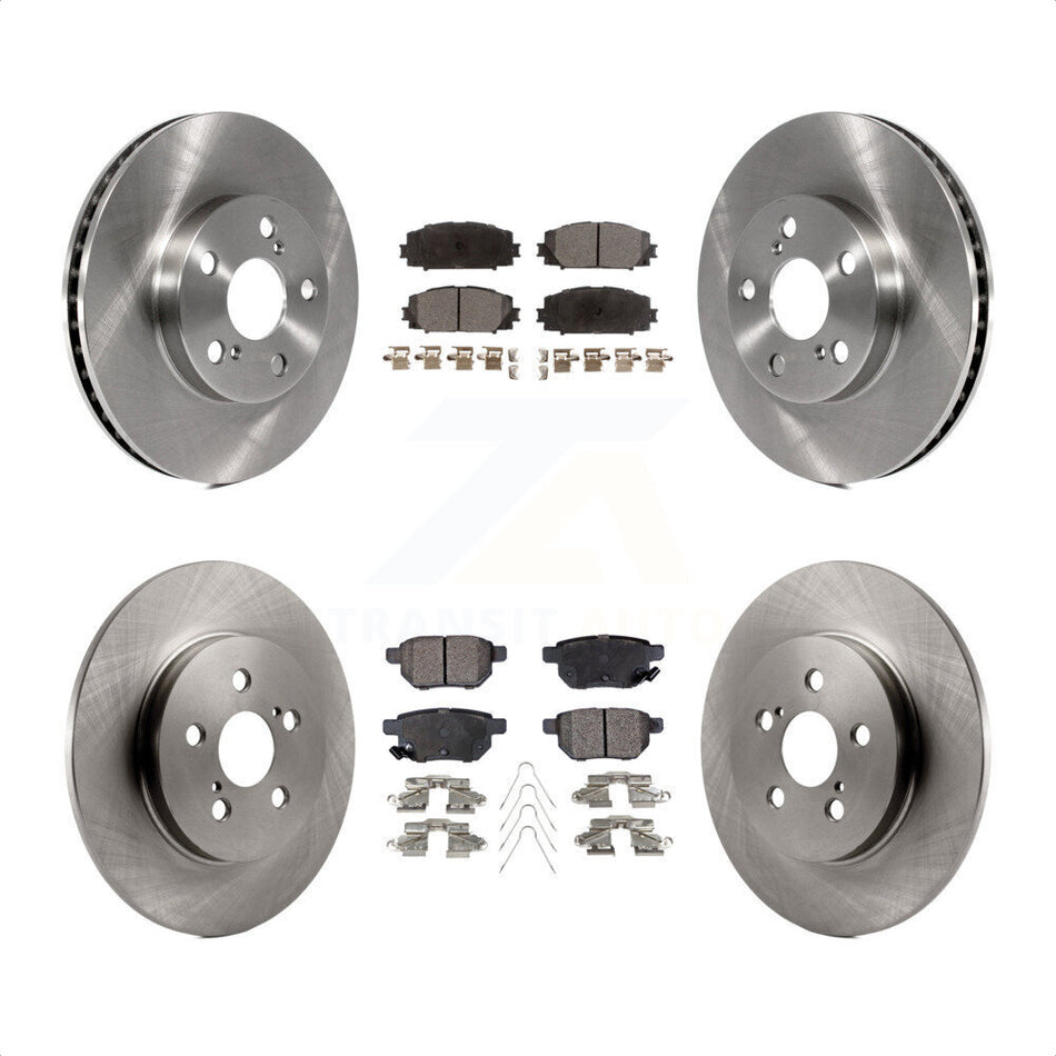 Front Rear Disc Brake Rotors And Ceramic Pads Kit For Lexus CT200h K8T-101506 by Transit Auto