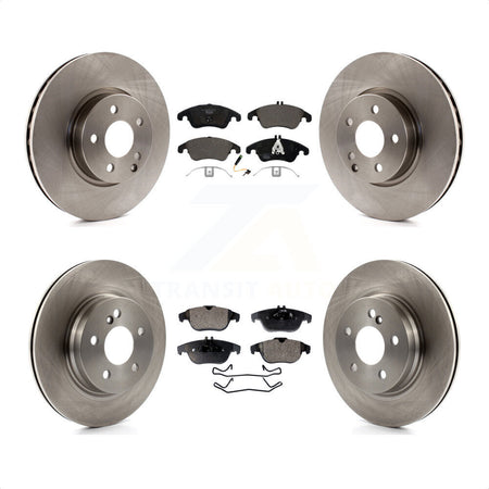 Front Rear Disc Brake Rotors And Ceramic Pads Kit For Mercedes-Benz E350 C300 C350 K8T-101520 by Transit Auto