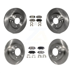 Front Rear Disc Brake Rotors And Ceramic Pads Kit For Kia Forte Hyundai Elantra GT Forte5 Koup K8T-101528