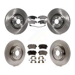 Front Rear Disc Brake Rotors And Ceramic Pads Kit For Audi A6 K8T-101546