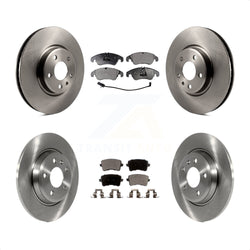 Front Rear Disc Brake Rotors And Ceramic Pads Kit For Audi A4 Q5 A5 Quattro allroad K8T-101548