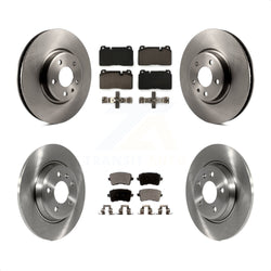 Front Rear Disc Brake Rotors And Ceramic Pads Kit For Audi Q5 K8T-101550