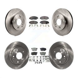 Front Rear Disc Brake Rotors And Ceramic Pads Kit For Honda Civic K8T-101552
