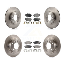 Front Rear Disc Brake Rotors And Ceramic Pads Kit For Mini Cooper Countryman Paceman Base K8T-101556