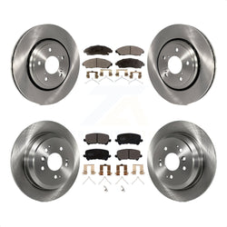 Front Rear Disc Brake Rotors And Ceramic Pads Kit For Honda Pilot Ridgeline K8T-101577