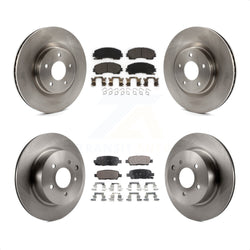 Front Rear Disc Brake Rotors And Ceramic Pads Kit For 2016-2017 INFINITI QX50 K8T-101580