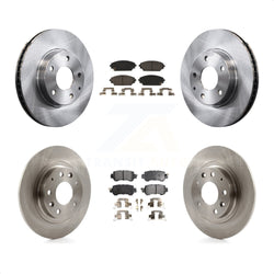 Front Rear Disc Brake Rotors And Ceramic Pads Kit For 2016-2018 Mazda CX-3 FWD K8T-101592