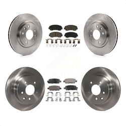 Front Rear Disc Brake Rotors And Ceramic Pads Kit For Nissan Rogue Sport Qashqai K8T-101596