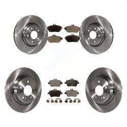 Front Rear Disc Brake Rotors And Ceramic Pads Kit For Mercedes-Benz GLA250 CLA250 INFINITI QX30 K8T-101597