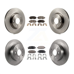 Front Rear Disc Brake Rotors And Ceramic Pads Kit For Nissan Altima K8T-101599