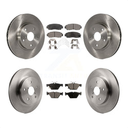 Front Rear Disc Brake Rotors And Ceramic Pads Kit For 2016-2019 Subaru Legacy 2.5L K8T-101603