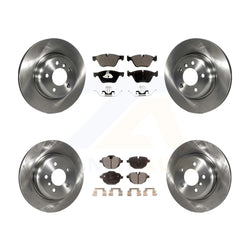 Front Rear Disc Brake Rotors And Ceramic Pads Kit For BMW 528i xDrive Without Performance Brakes With 330mm Diameter Rotor K8T-101610