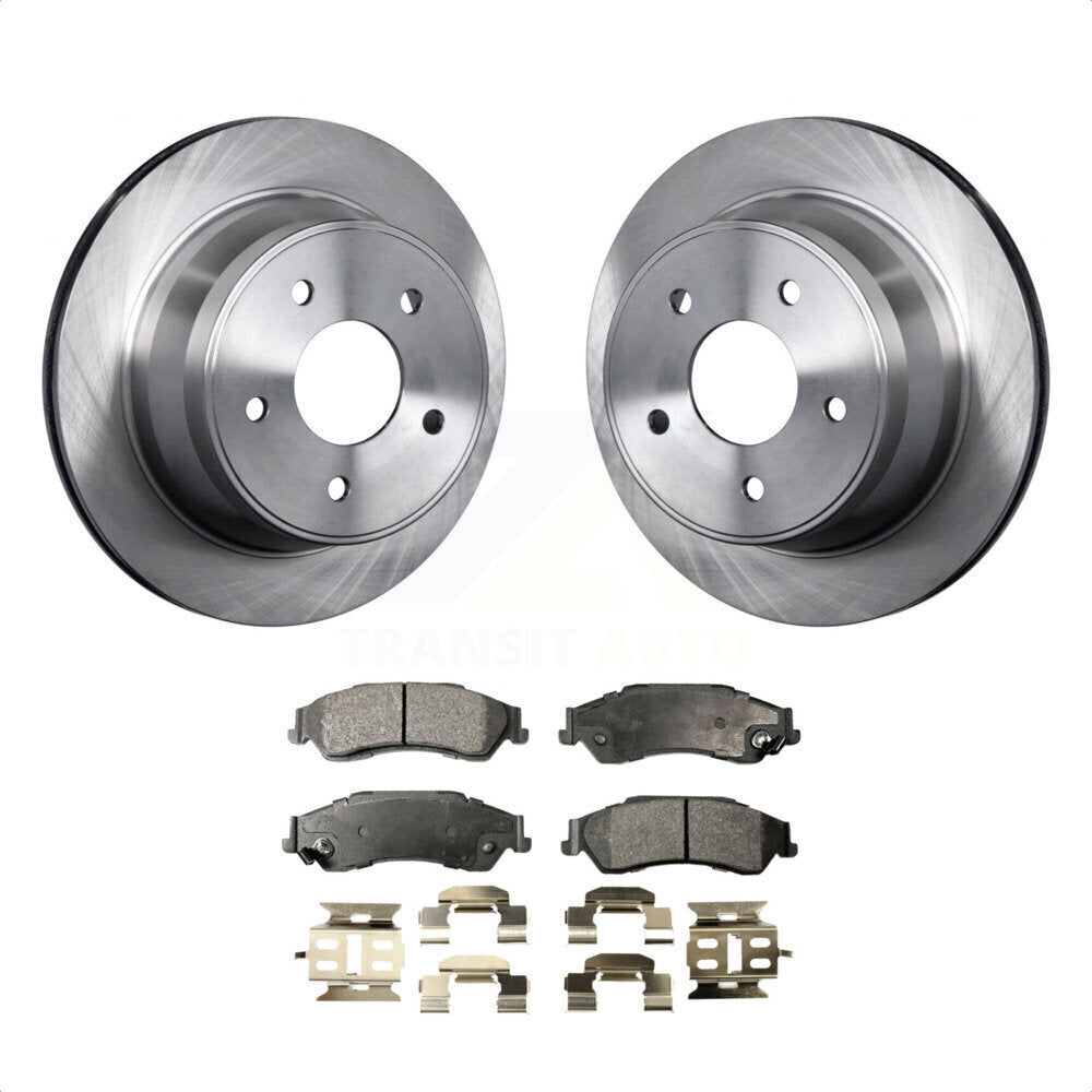 Rear Disc Brake Rotors And Ceramic Pads Kit For Chevrolet S10 Blazer GMC Sonoma Jimmy Oldsmobile Bravada Isuzu Hombre K8T-101624 by Transit Auto