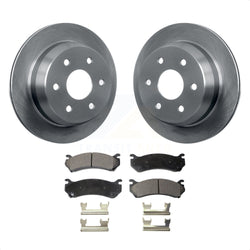 Rear Disc Brake Rotors And Ceramic Pads Kit For 2003-2003 Chevrolet Silverado 2500 HD Suburban GMC Sierra K8T-101625