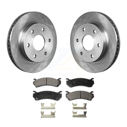 Rear Disc Brake Rotors And Ceramic Pads Kit For Chevrolet Silverado 2500 HD GMC Sierra Hummer H2 1500 Suburban Yukon XL Avalanche Classic K8T-101631