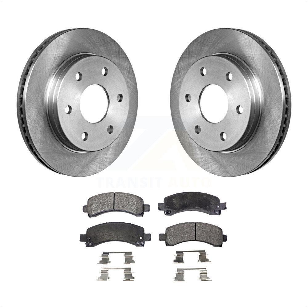 Rear Disc Brake Rotors And Ceramic Pads Kit For Chevrolet Express 2500 GMC 3500 Savana K8T-101632 by Transit Auto