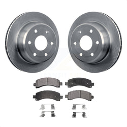 Rear Disc Brake Rotors And Ceramic Pads Kit For Chevrolet Tahoe GMC Suburban 1500 Yukon Avalanche XL Express Cadillac Escalade Savana K8T-101636