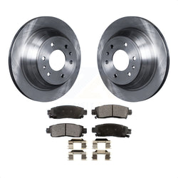 Rear Disc Brake Rotors And Ceramic Pads Kit For Chevrolet Trailblazer GMC Envoy EXT XL Buick Rainier Oldsmobile Bravada XUV SSR Isuzu Ascender Saab 9-7x K8T-101642