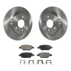Rear Disc Brake Rotors And Ceramic Pads Kit For Chevrolet Malibu Pontiac G6 Cobalt Saturn Ion HHR Aura G5 Pursuit K8T-101647
