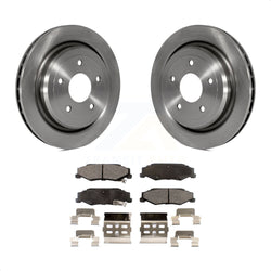 Rear Disc Brake Rotors And Ceramic Pads Kit For Chevrolet Corvette Cadillac XLR K8T-101648