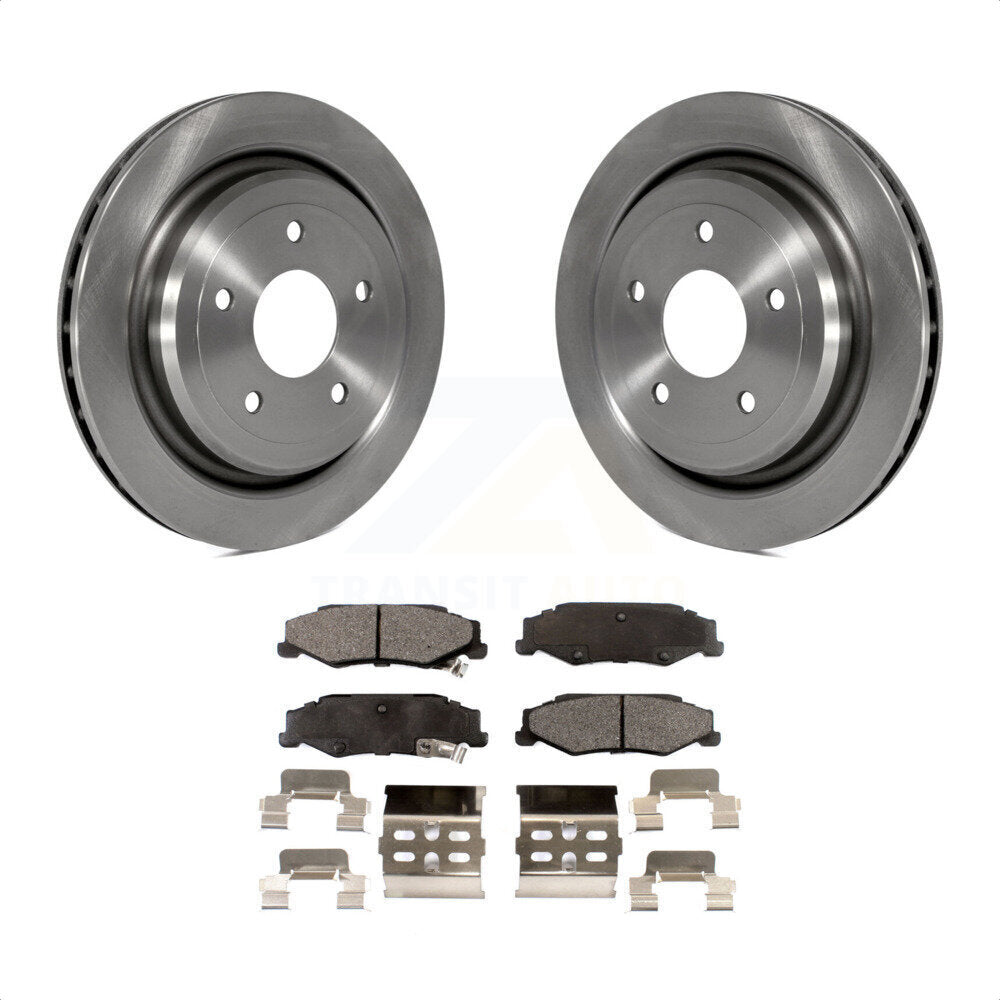 Rear Disc Brake Rotors And Ceramic Pads Kit For Chevrolet Corvette Cadillac XLR K8T-101648 by Transit Auto