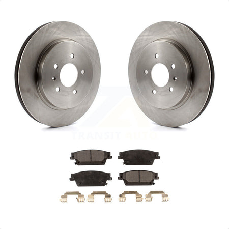 Rear Disc Brake Rotors And Ceramic Pads Kit For Cadillac STS CTS K8T-101654 by Transit Auto