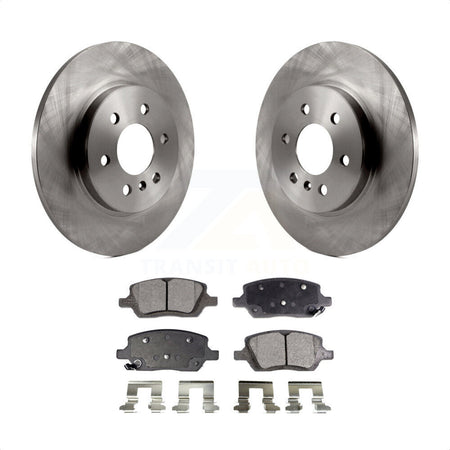 Rear Disc Brake Rotors And Ceramic Pads Kit For Chevrolet Uplander Buick Terraza Pontiac Montana Saturn Relay K8T-101655 by Transit Auto