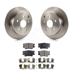 Rear Disc Brake Rotors And Ceramic Pads Kit For Toyota Matrix Pontiac Vibe K8T-101670