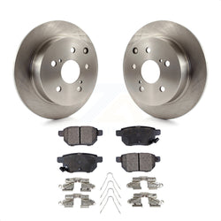 Rear Disc Brake Rotors And Ceramic Pads Kit For 2010 Toyota Matrix XRS K8T-101671