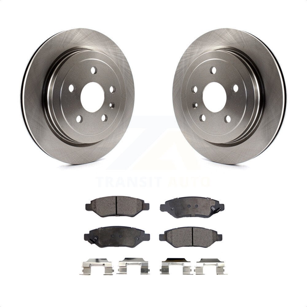 Rear Disc Brake Rotors And Ceramic Pads Kit For Chevrolet Camaro Cadillac CTS K8T-101679 by Transit Auto