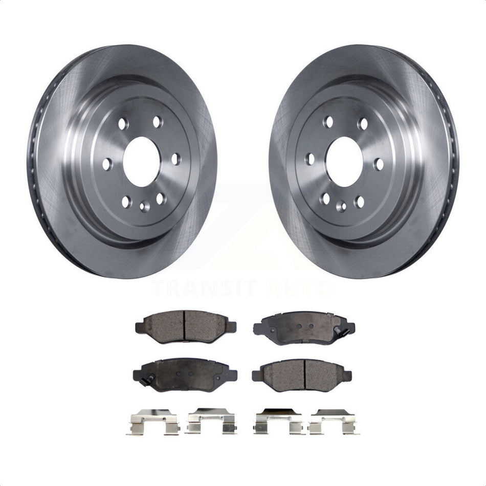 Rear Disc Brake Rotors And Ceramic Pads Kit For Cadillac SRX Saab 9-4X K8T-101681 by Transit Auto